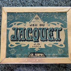 Antique French Backgammon Game